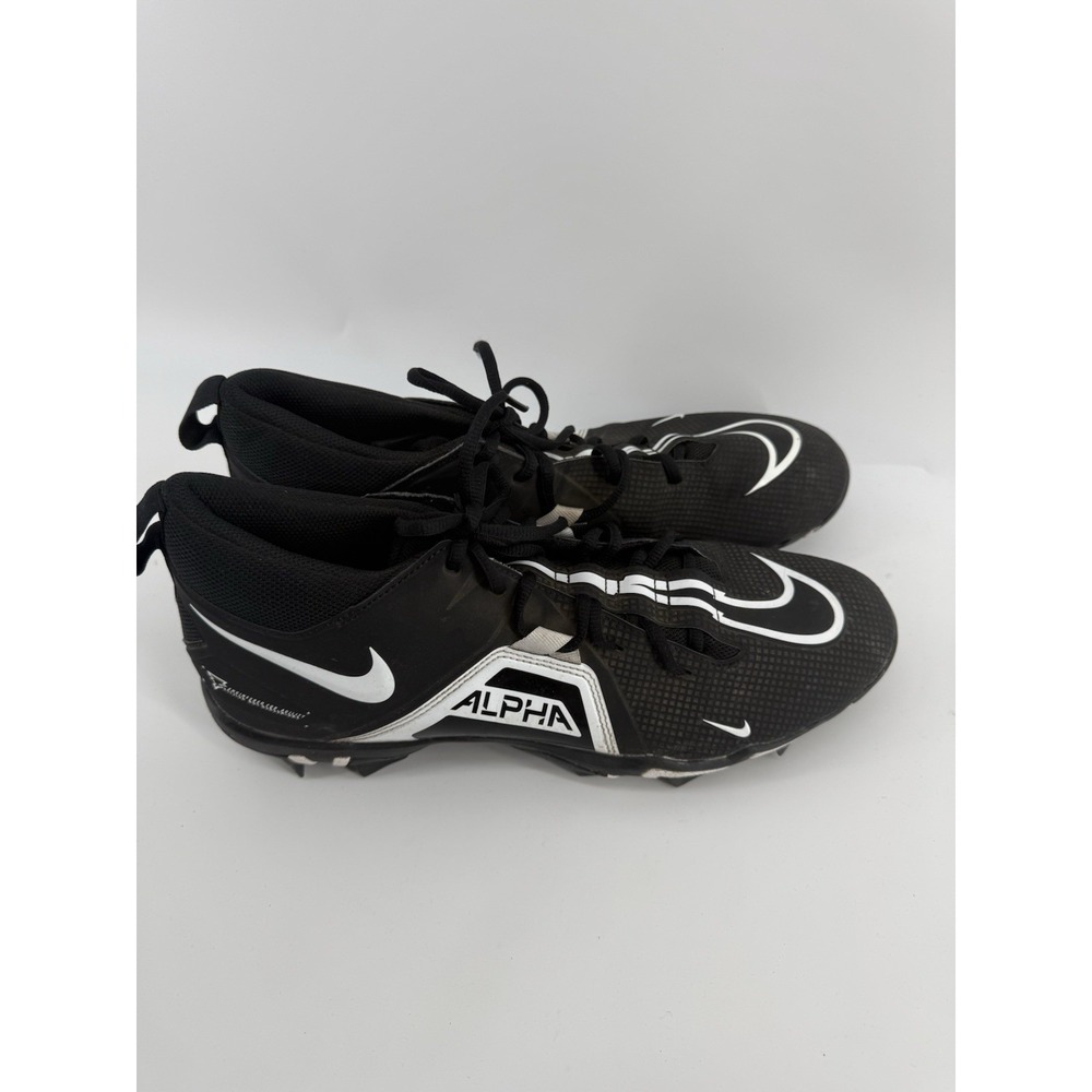 Nike Alpha Menace Pro 2 Mid Football Cleats Men's 11 Black White CV0582-001